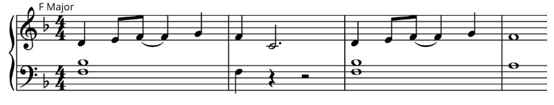 transposition in music example