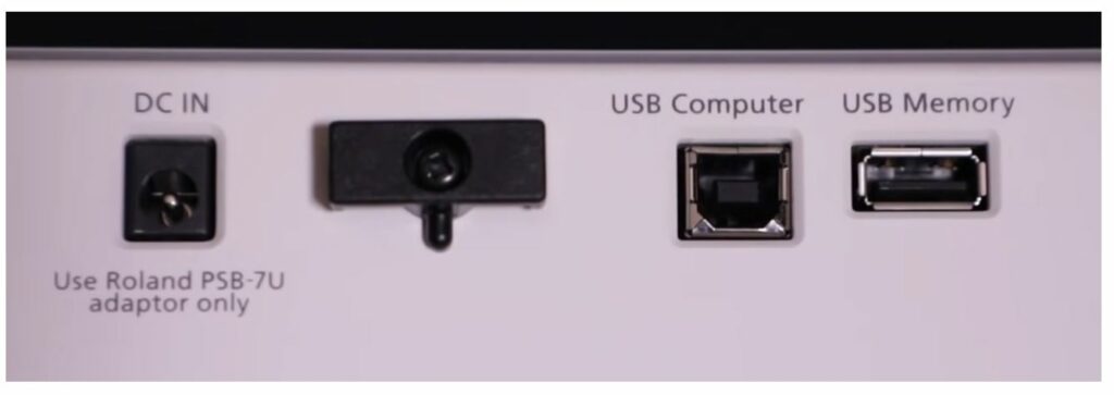 roland fp-30x usb connectors
