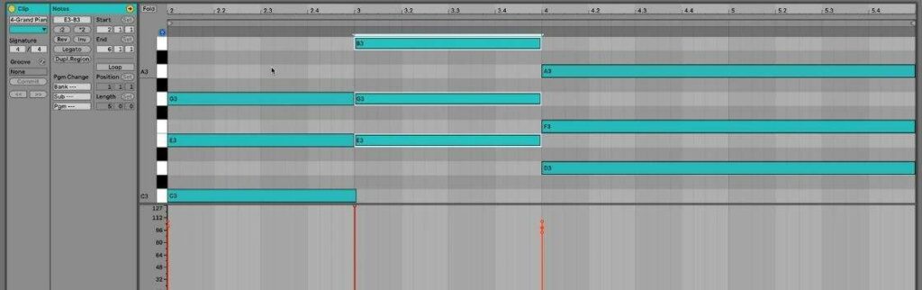 piano roll in ableton