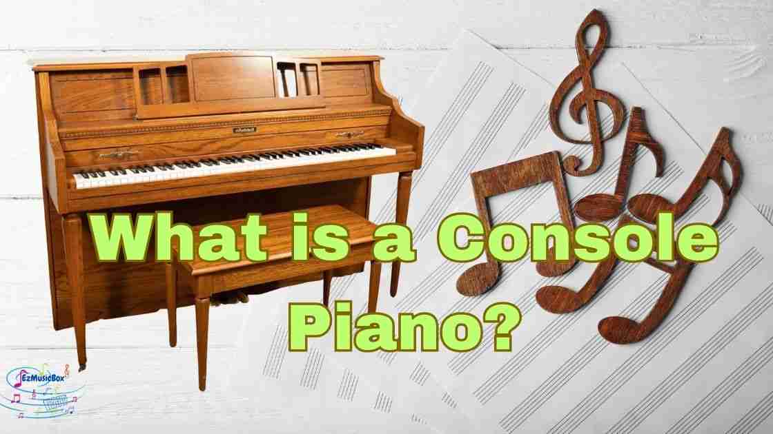 what is a console piano